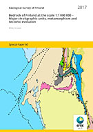 Bedrock of Finland at the scale 1:1 000 000 - Major stratigraphic units, metamorphism and tectonic evolution